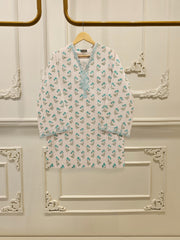 Digital Printed Embroidered Cambric Shirt S112357