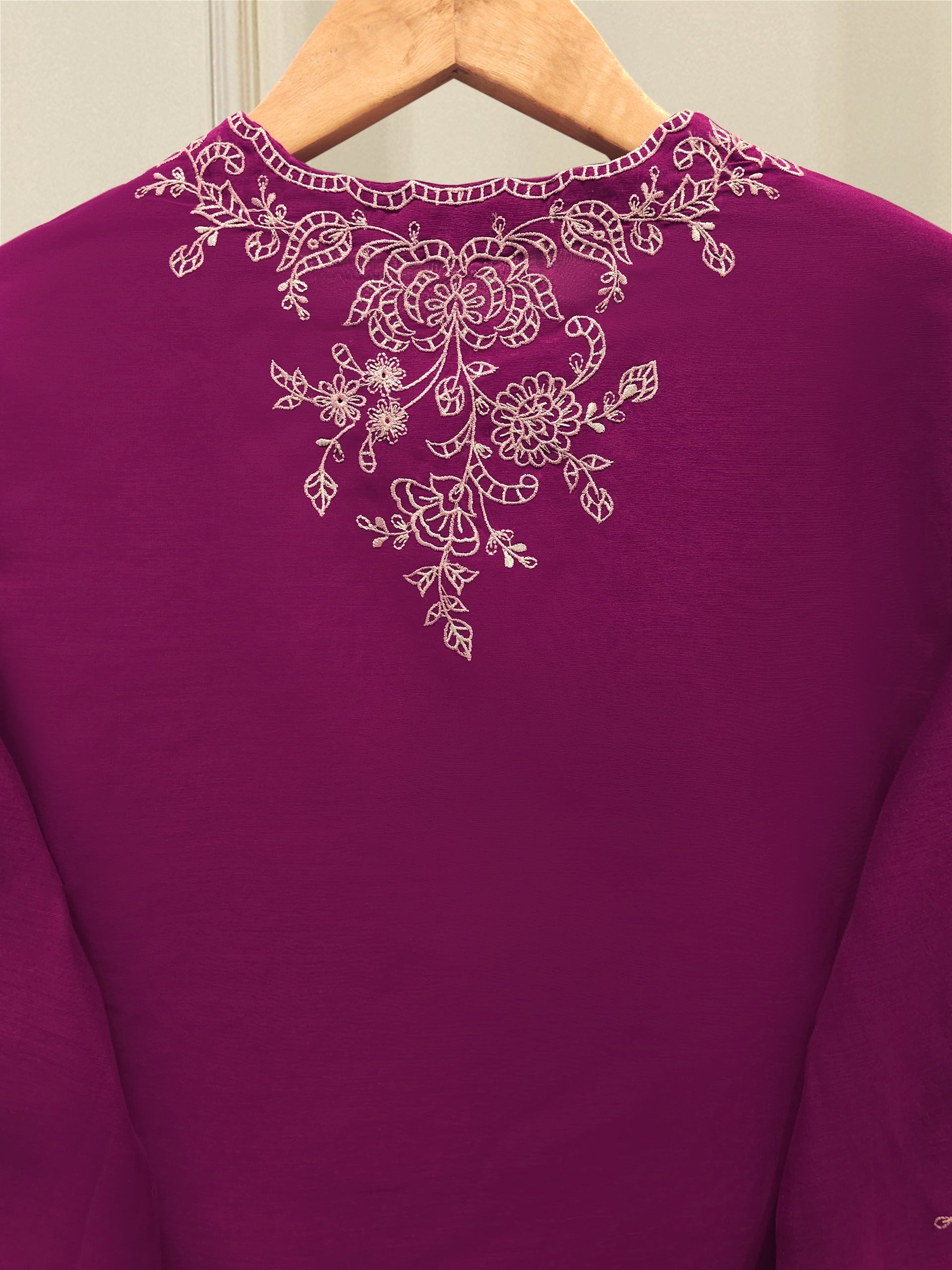 Embroidered Kora Cotton Shirt-S114971