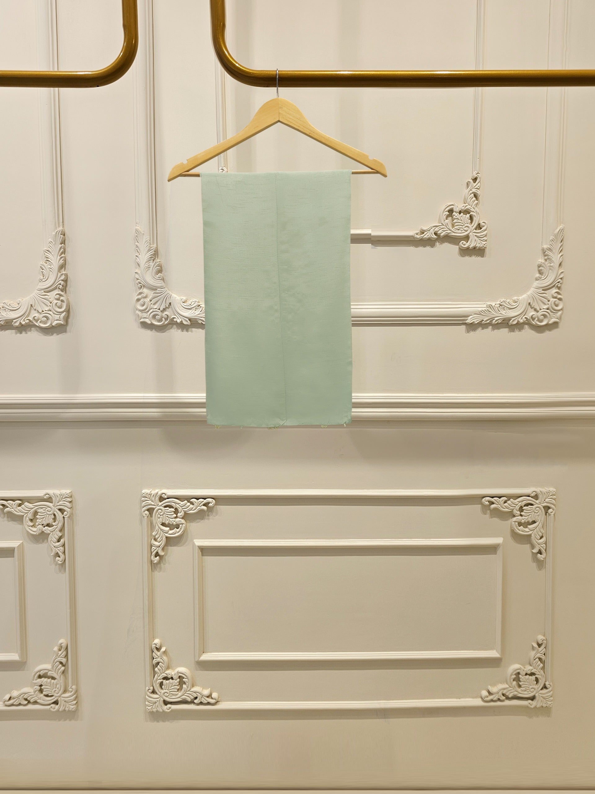 3 Piece - Pure Organza Embroidered Suit S113260