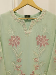 2 Piece - Pure Embroidered Cotton Net Suit S114052