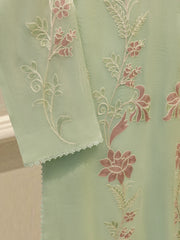 2 Piece - Pure Embroidered Cotton Net Suit S114052