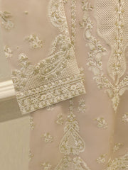 3 Piece - Pure Organza Embroidered Suit S114060