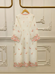 3 Piece - Pure Embroidered Cotton Net Suit S114104