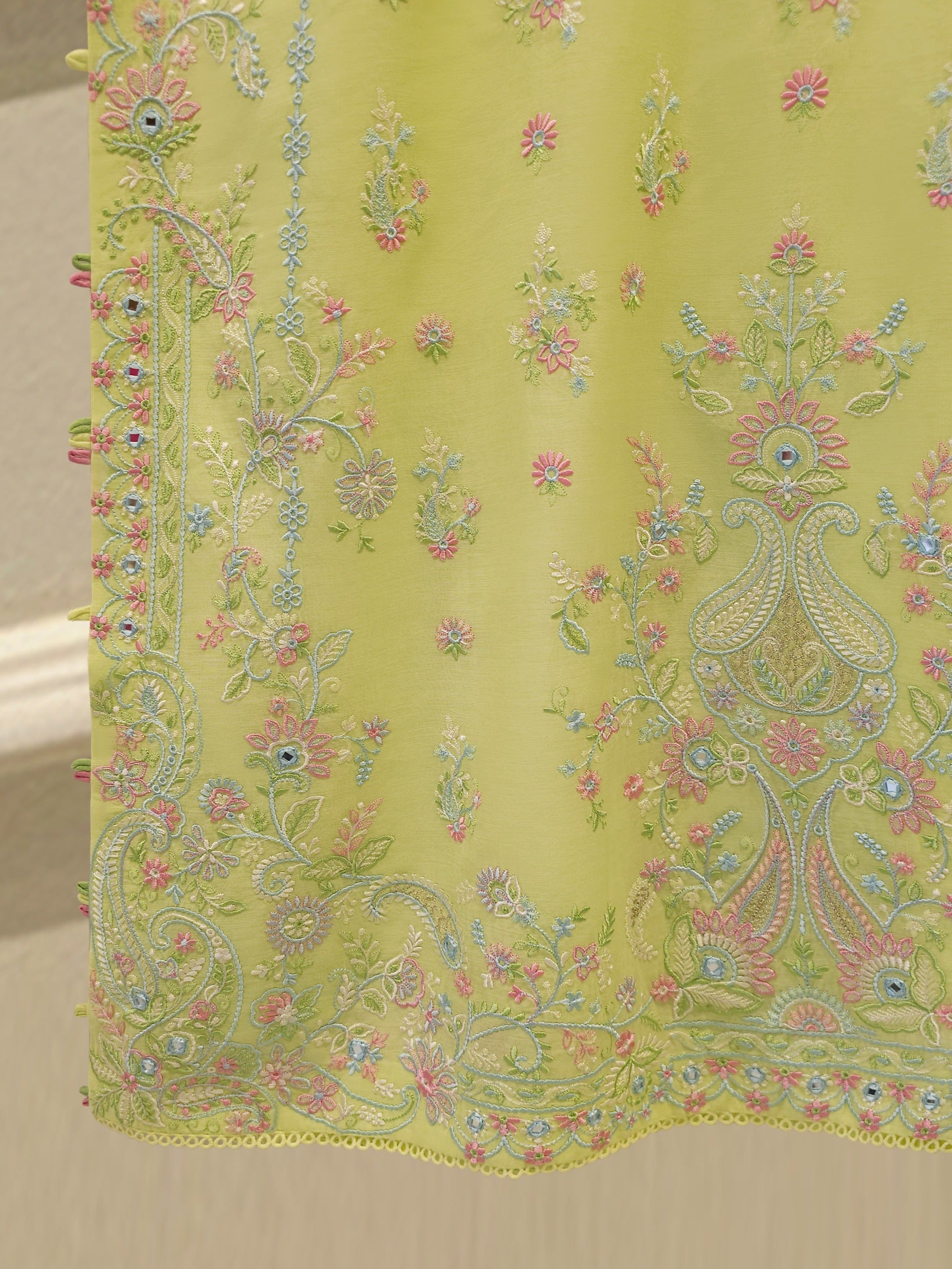 Embroidered Kora  Cotton Shirt S114497