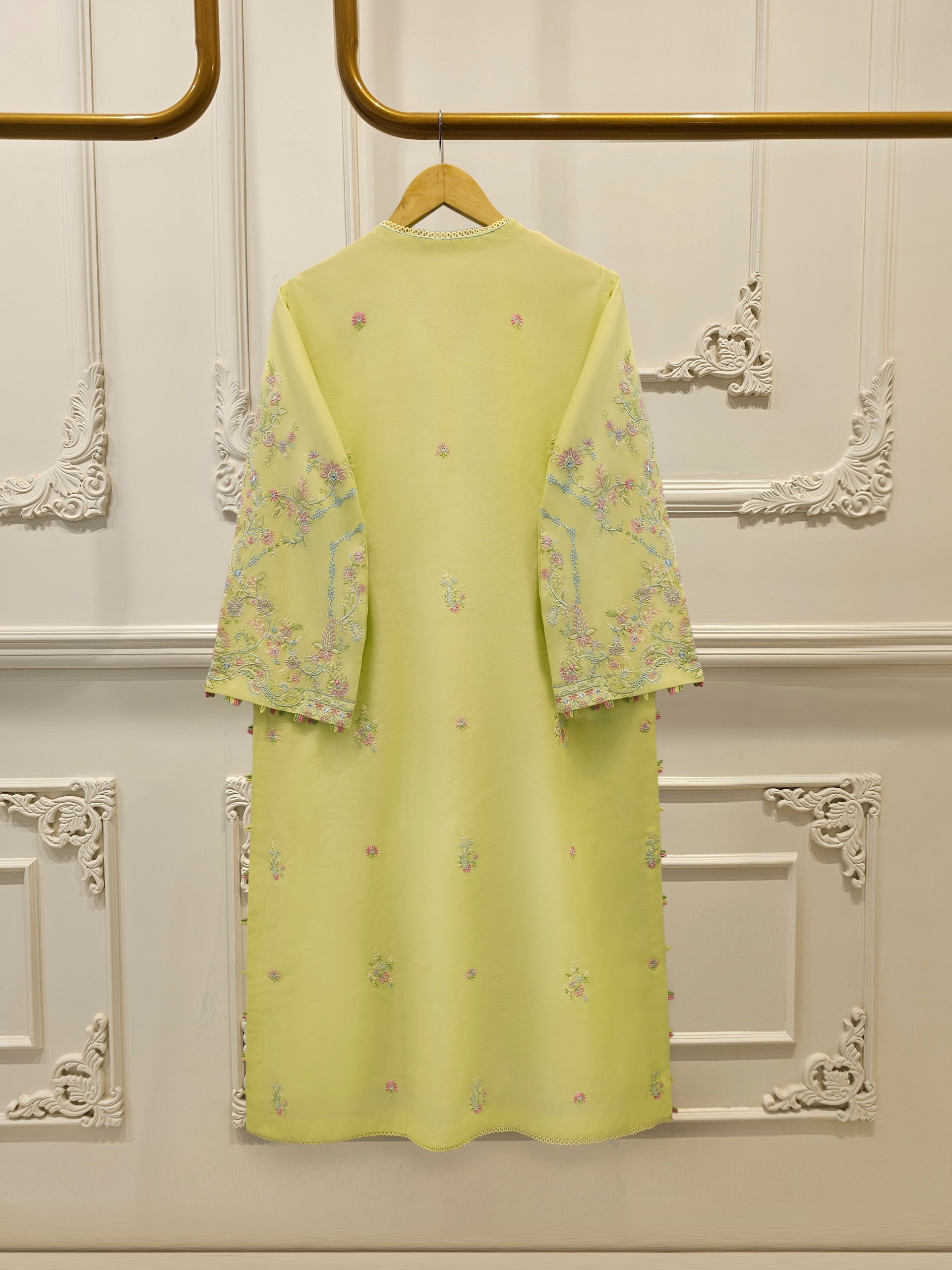 Embroidered Kora  Cotton Shirt S114497