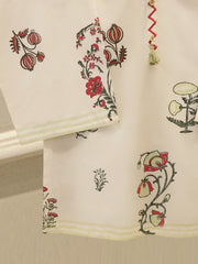 2 Piece - hand block print Cambric Suit S114318