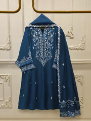 2 Piece - Embroidered Kora  Cotton Suit S114336