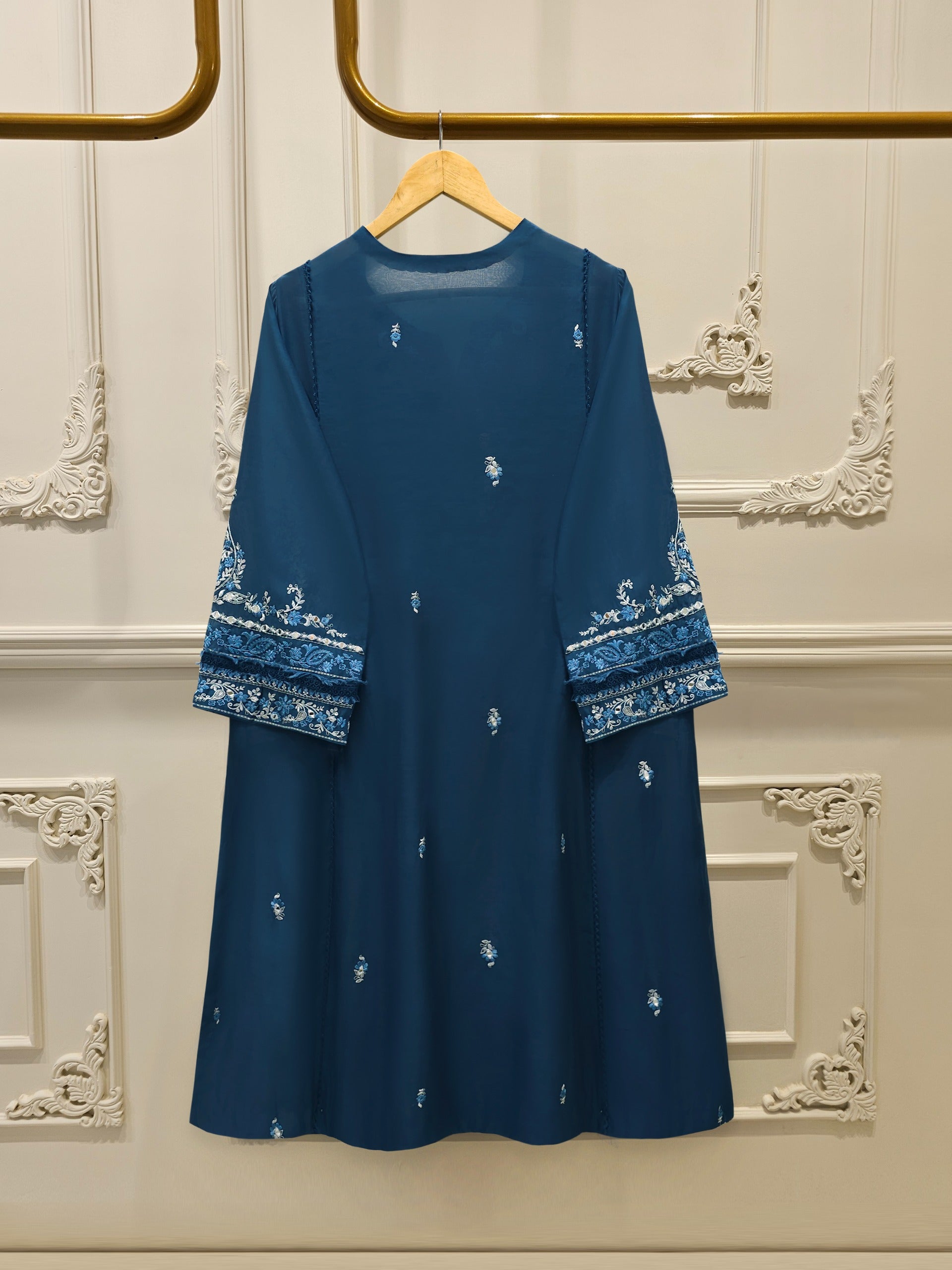 2 Piece - Embroidered Kora  Cotton Suit S114336
