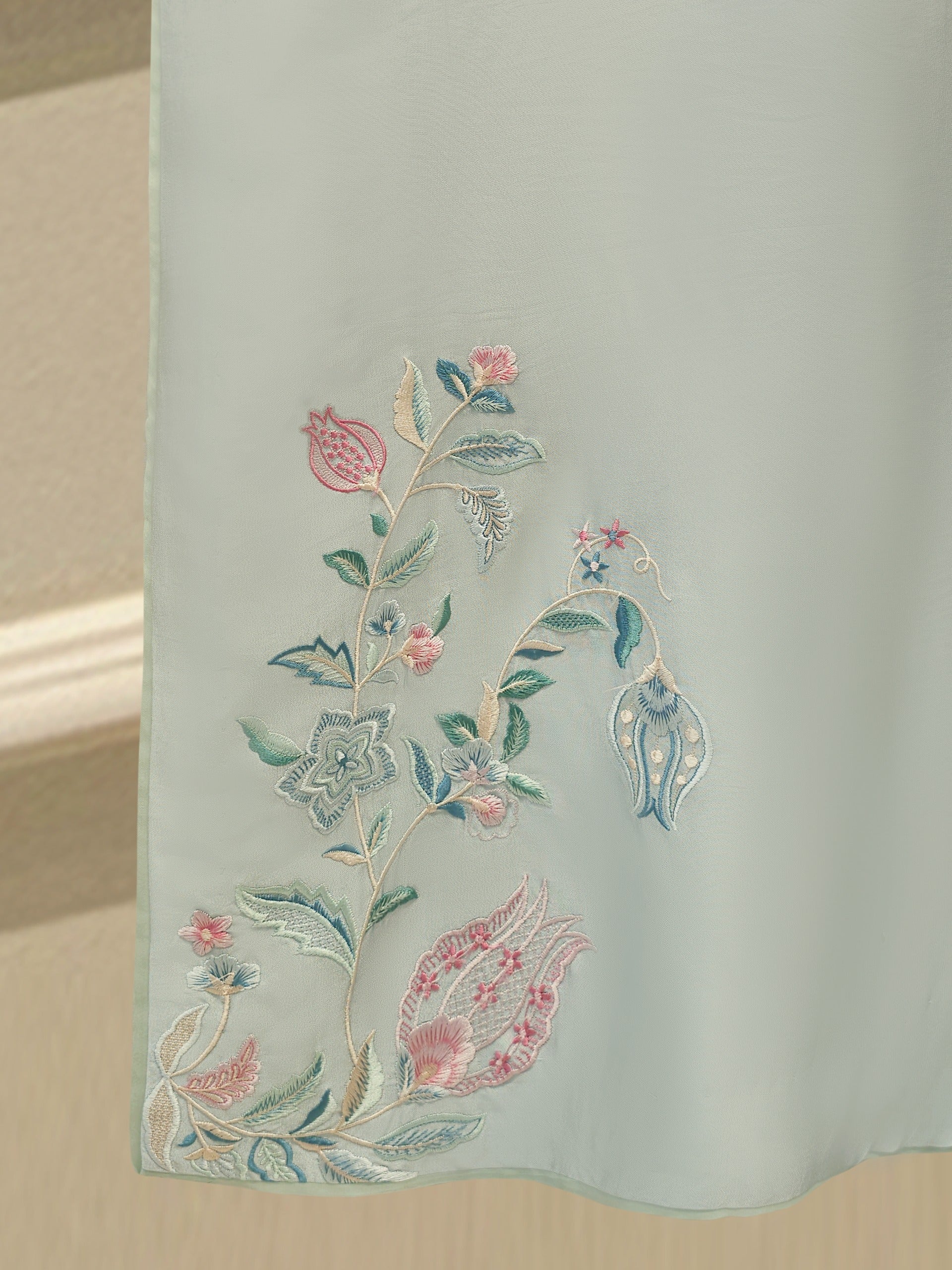 2 Piece- Pure Sheesha Silk Embroidered Suit S114432