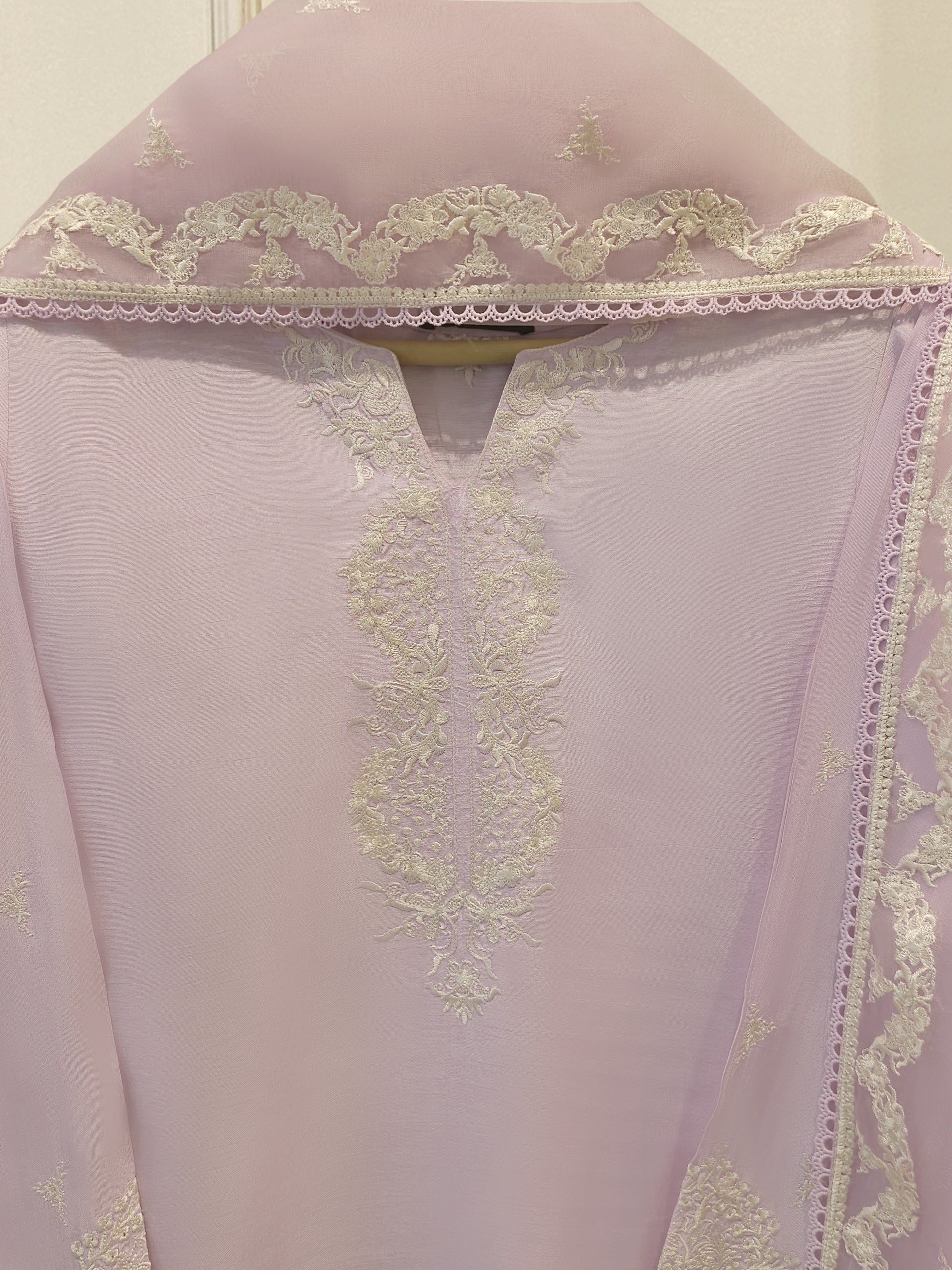 2 Piece - Pure Embroidered Korean Silk Suit S114954