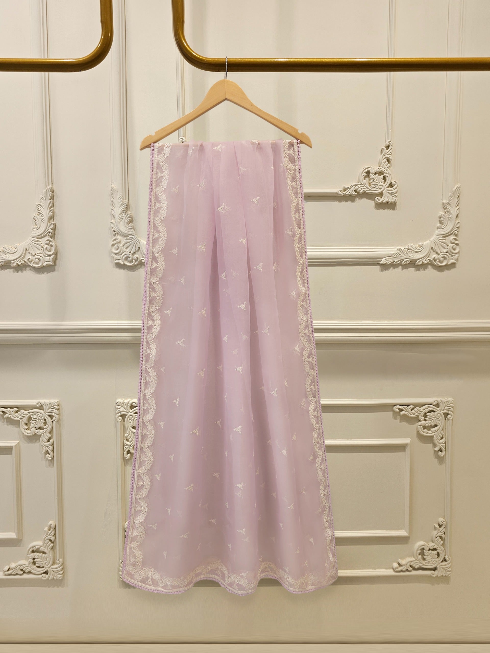 3 Piece - Pure Embroidered Korean Silk Suit S114440