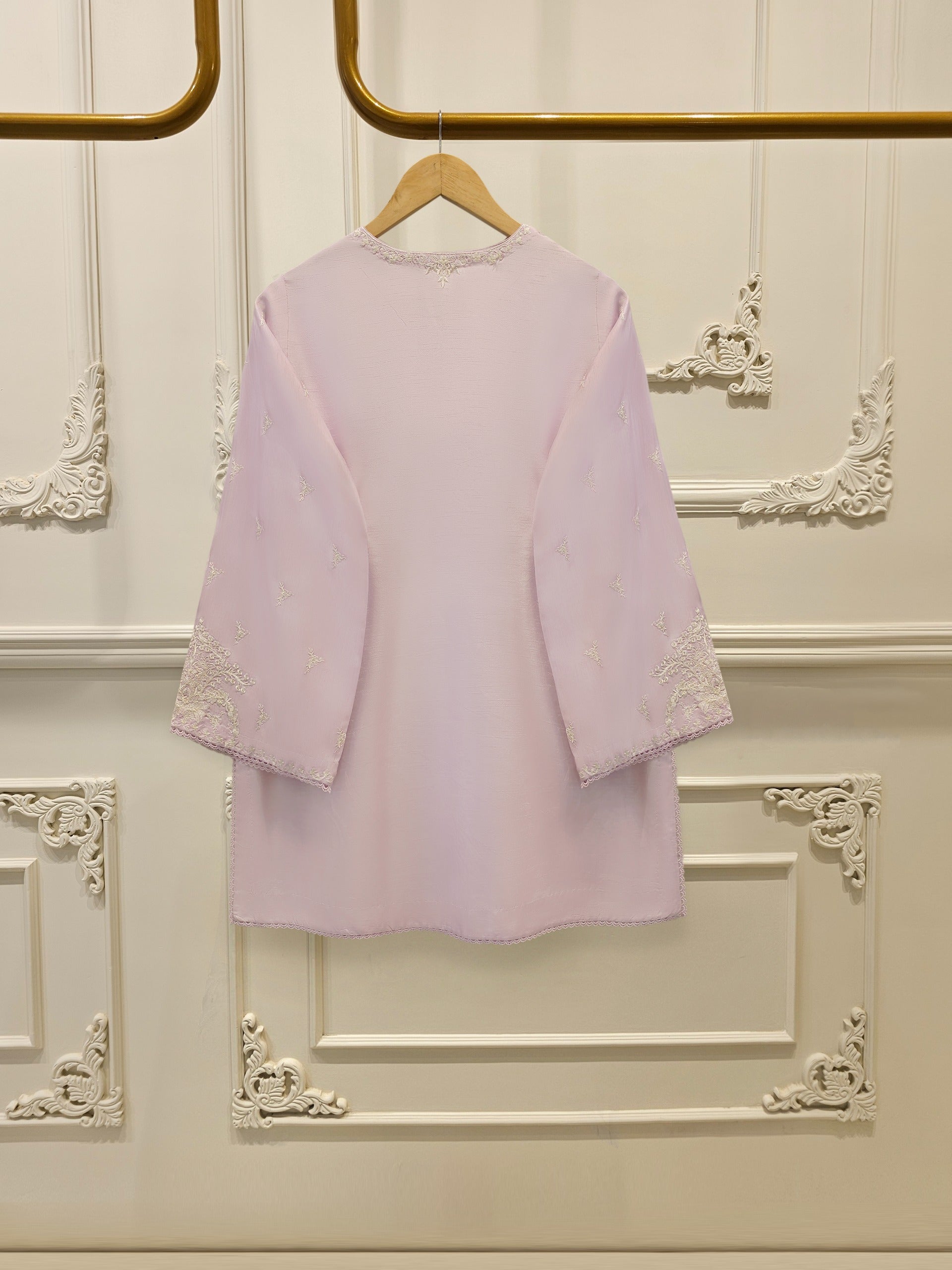 3 Piece - Pure Embroidered Korean Silk Suit S114440
