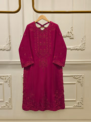 2 Piece- Pure Sheesha Silk Embroidered Suit S114438