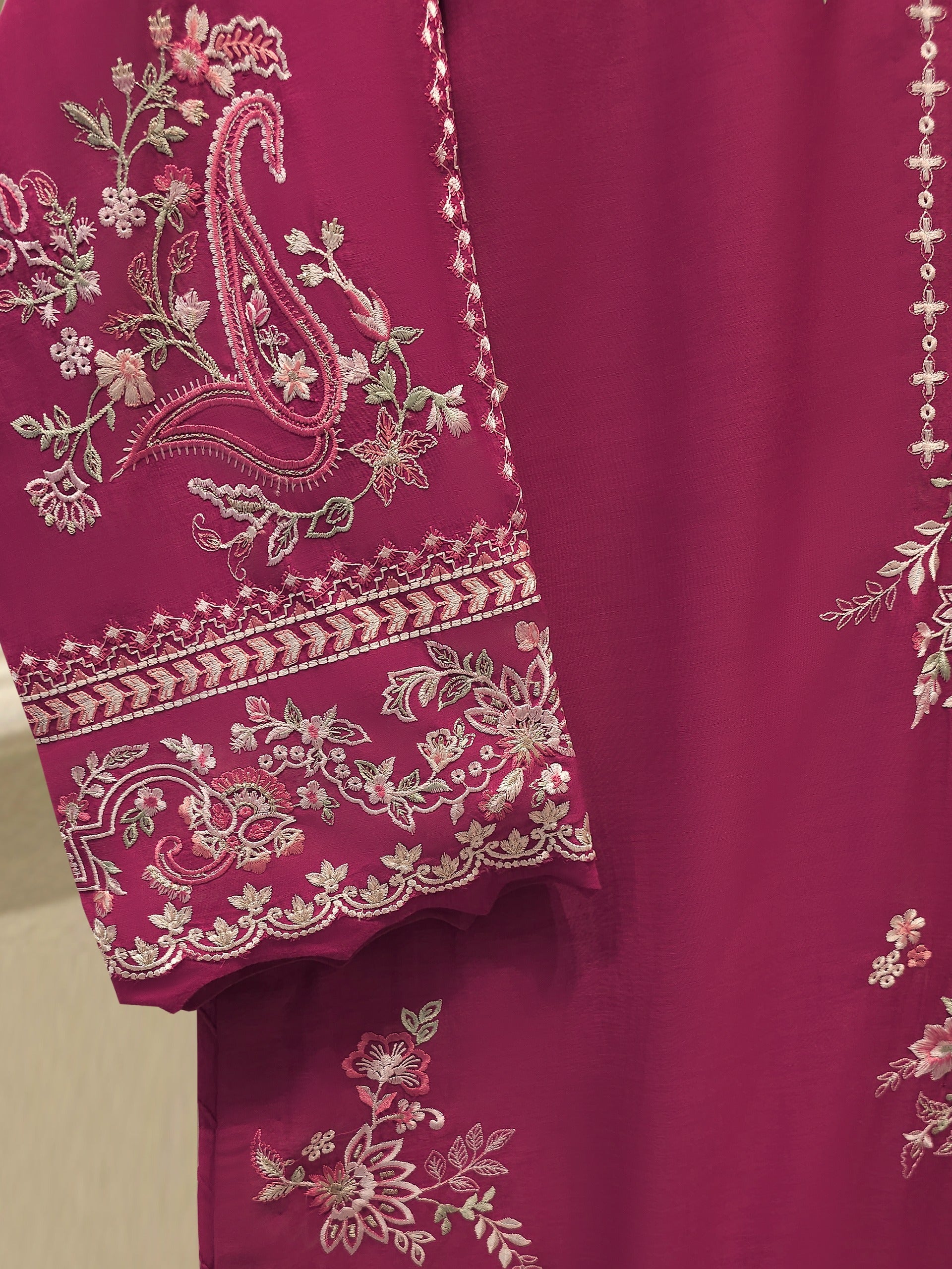 Embroidered Kora  Cotton Shirt S114471