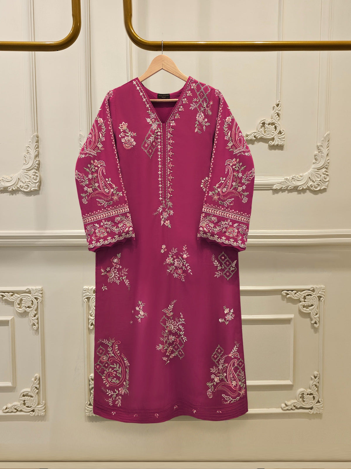 Embroidered Kora  Cotton Shirt S114471