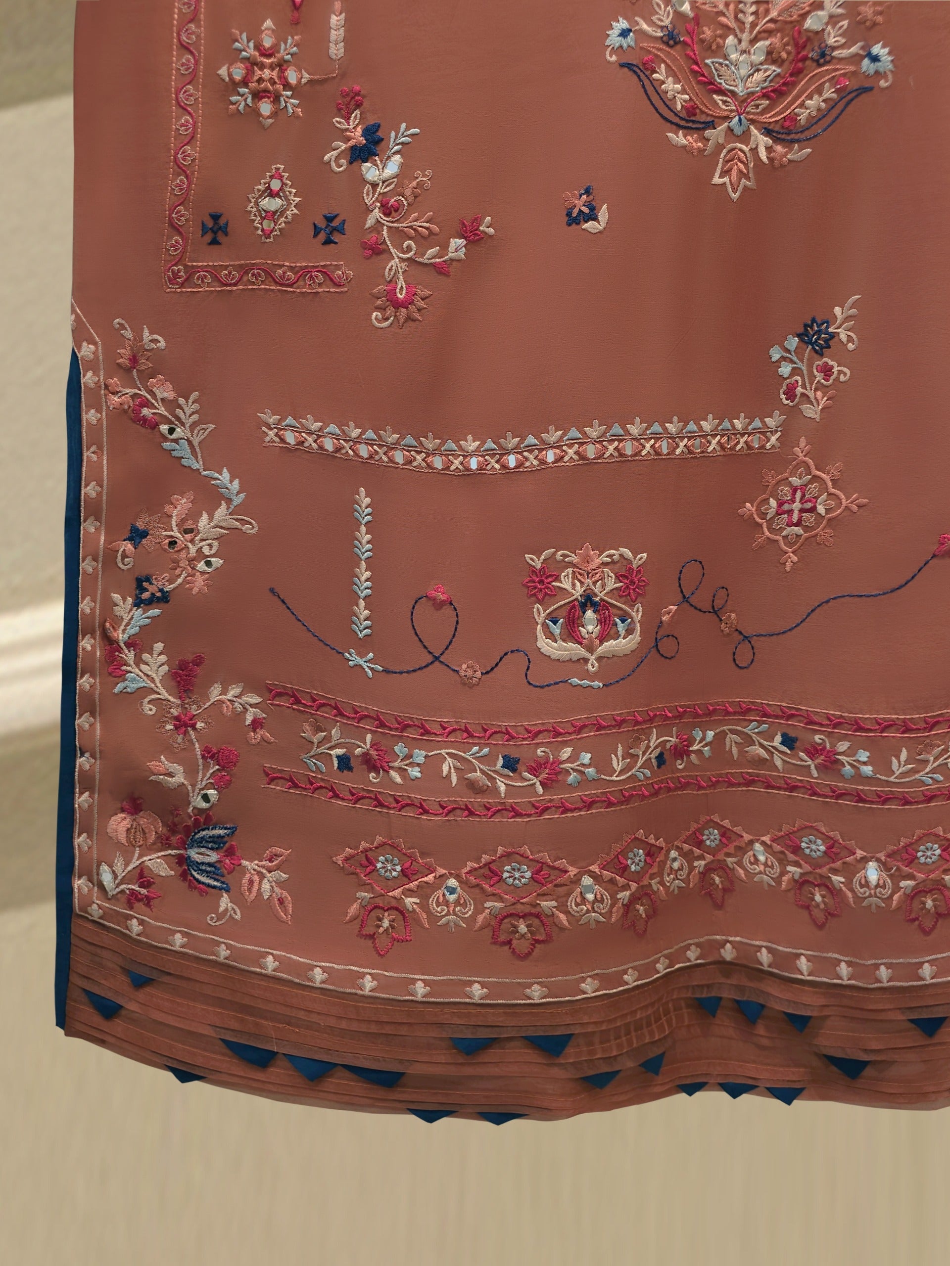 2 Piece - Embroidered Kora  Cotton Suit S114501
