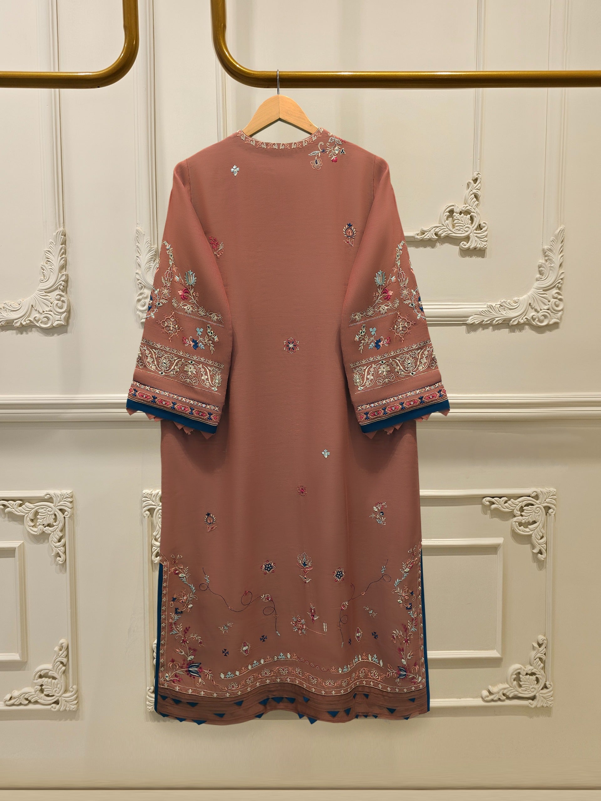 2 Piece - Embroidered Kora  Cotton Suit S114501