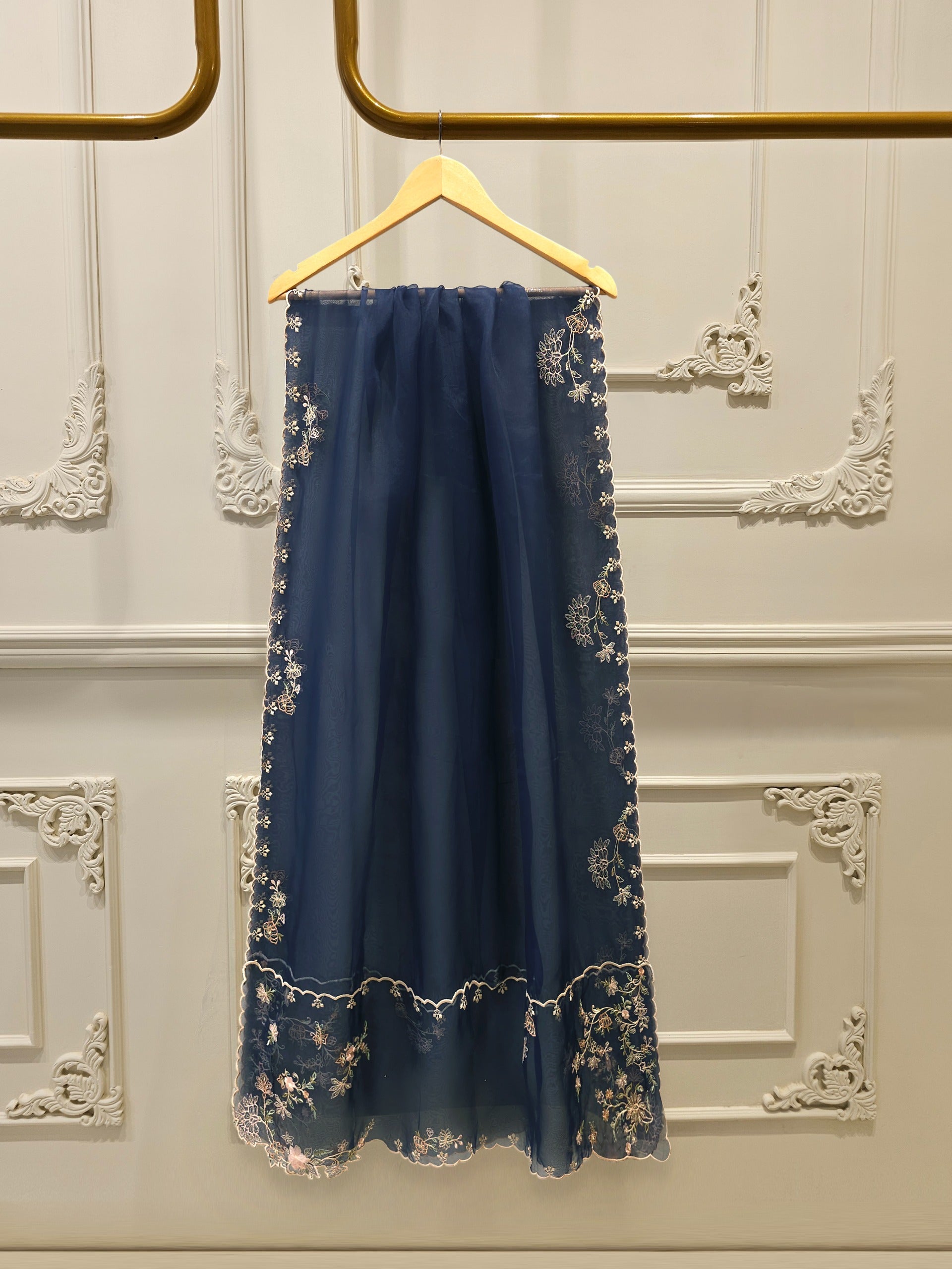 3 Piece - Pure Khaddi Silk Embroidered  Suit S114674