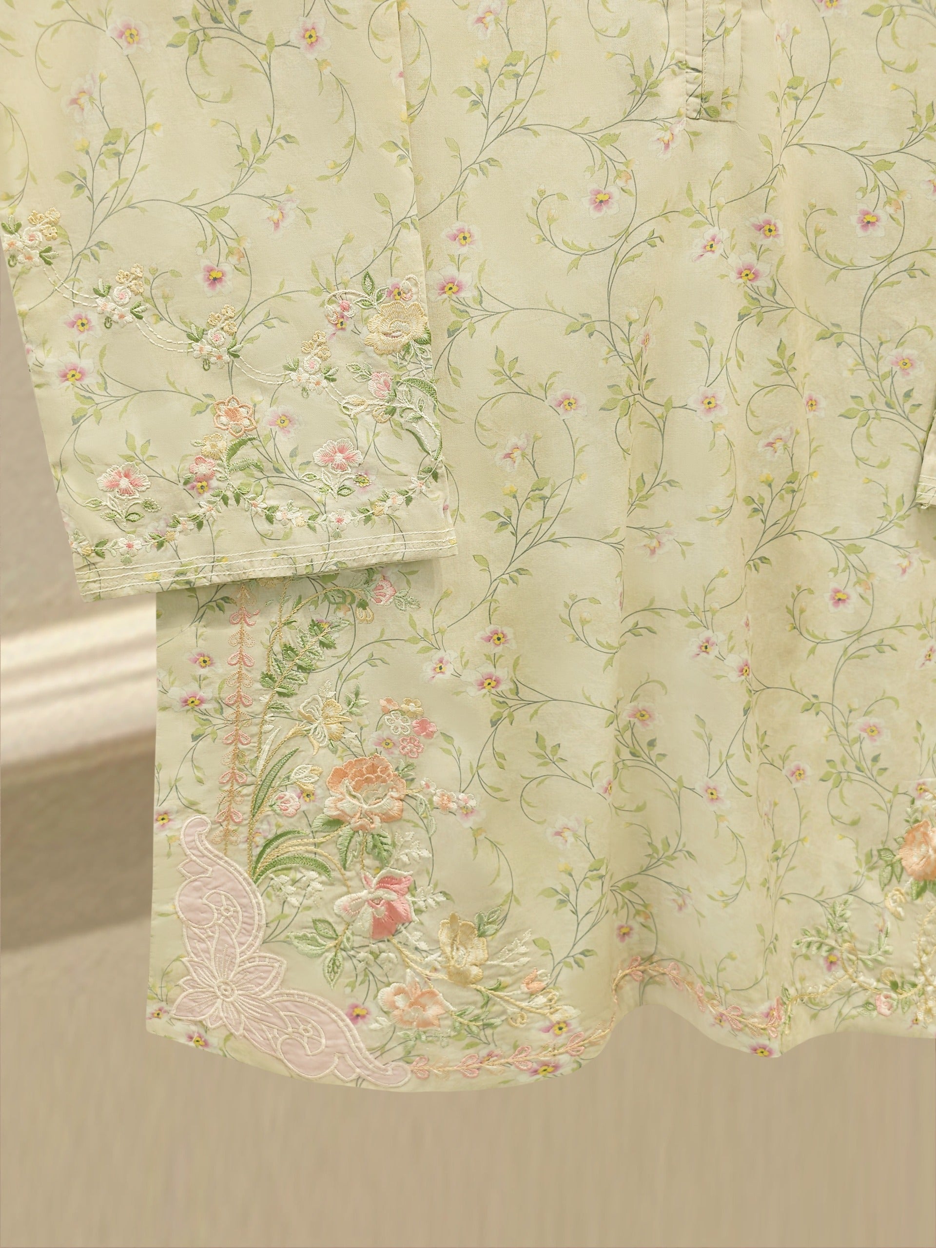 2 Piece - Embroidered Cambric Suit S114703