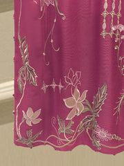 3 Piece - Pure Embroidered Cotton Net Suit S114934