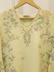 2 Piece - Embroidered Sheesha Silk suit WS00388
