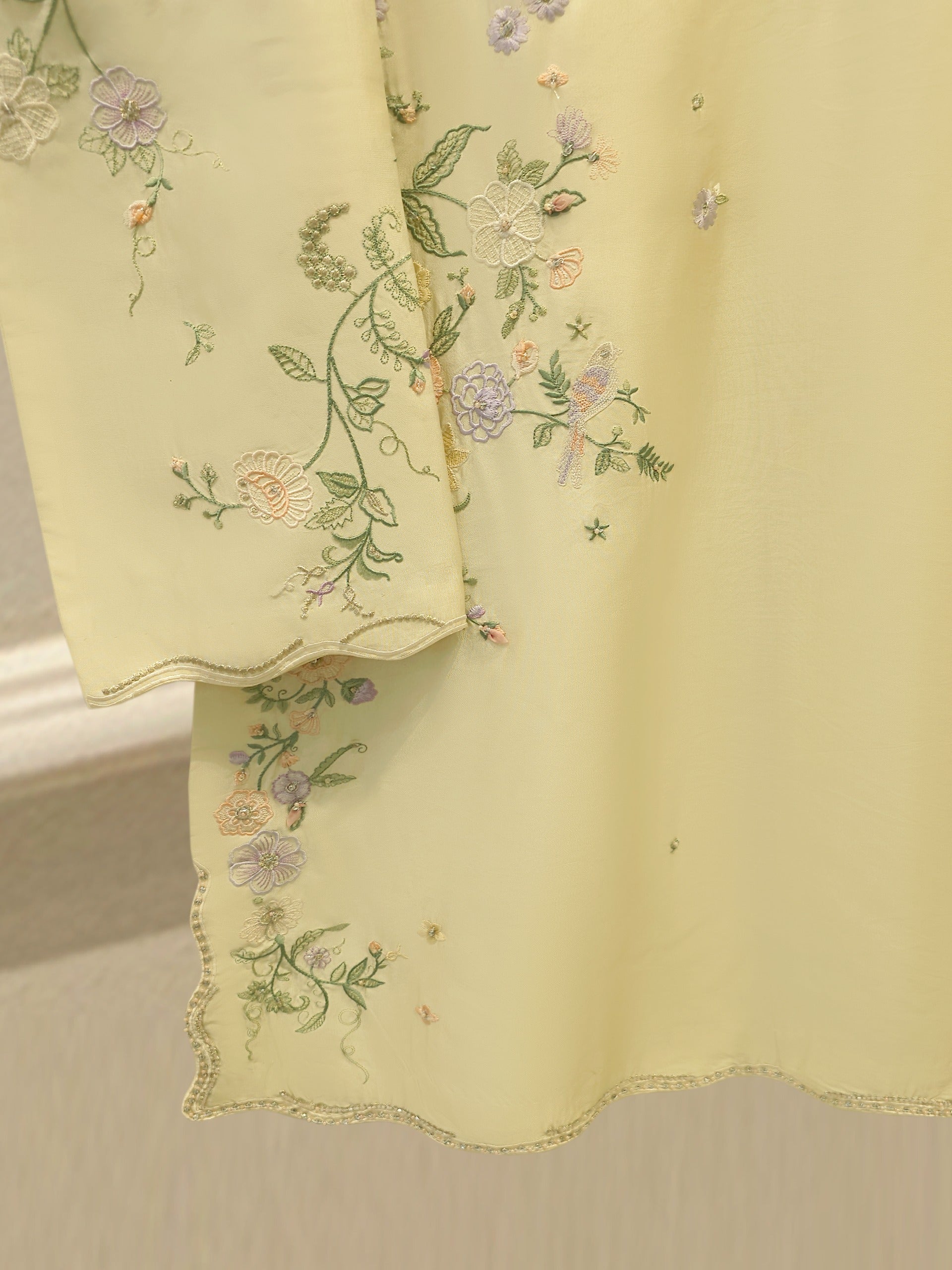 2 Piece - Embroidered Sheesha Silk suit WS00388