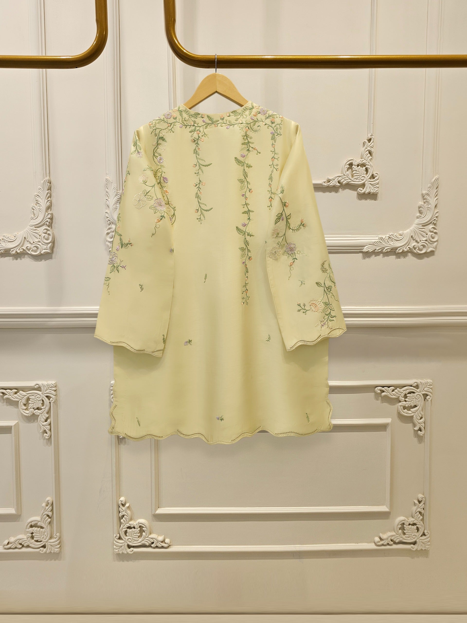 2 Piece - Embroidered Sheesha Silk suit WS00388