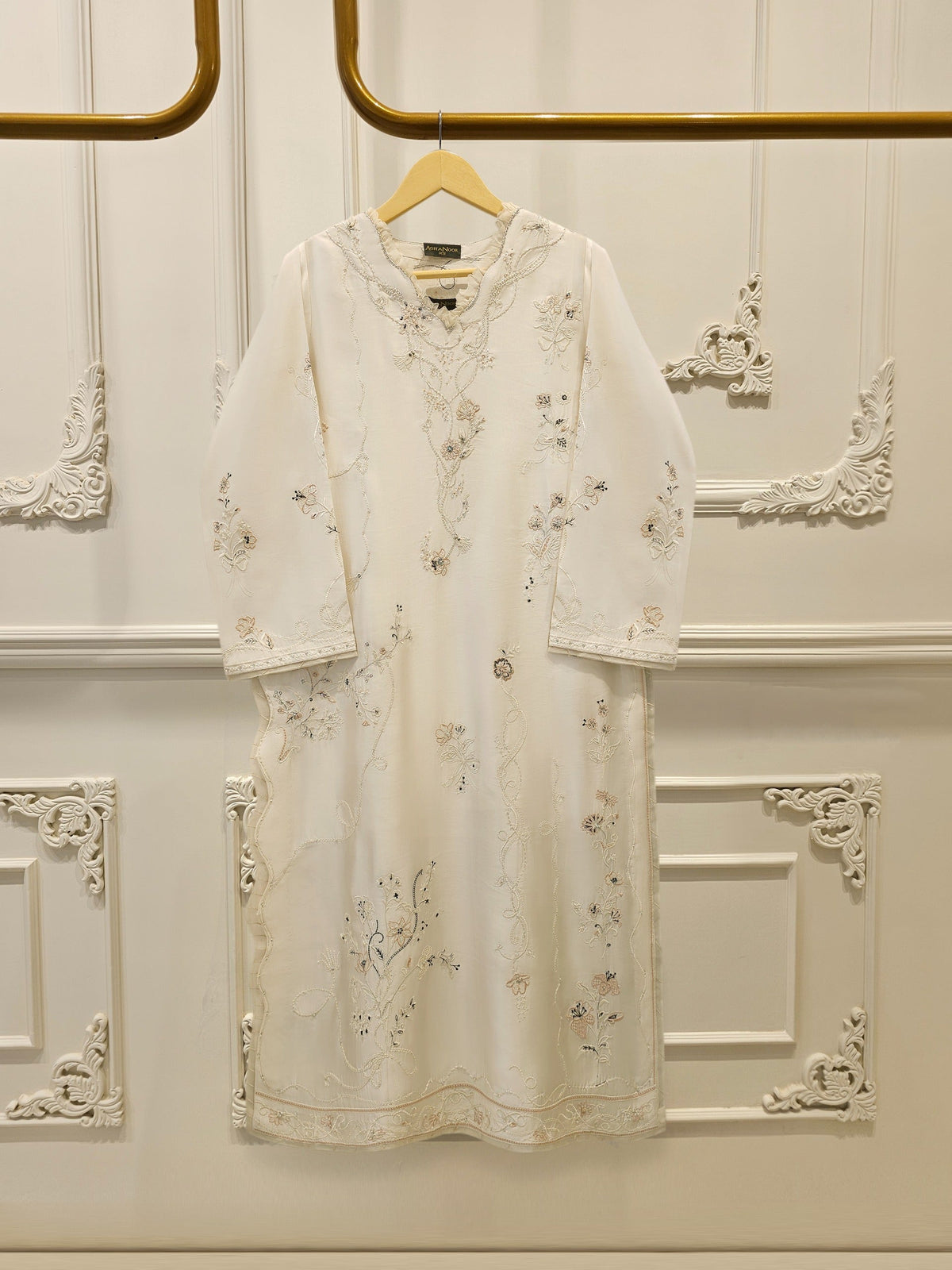 2 Piece- Pure Sheesha Silk Embroidered Suit S114985