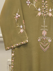 Pure Embroidered Cotton Net Shirt S114991