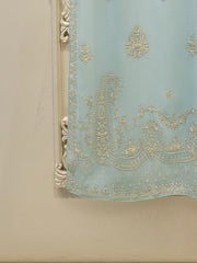Pure Embroidered Cotton Net Shirt S114974