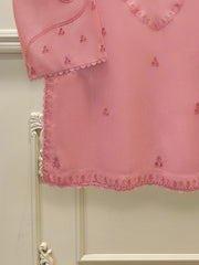 2 Piece - Pure Embroidered Cotton Net Suit S113103