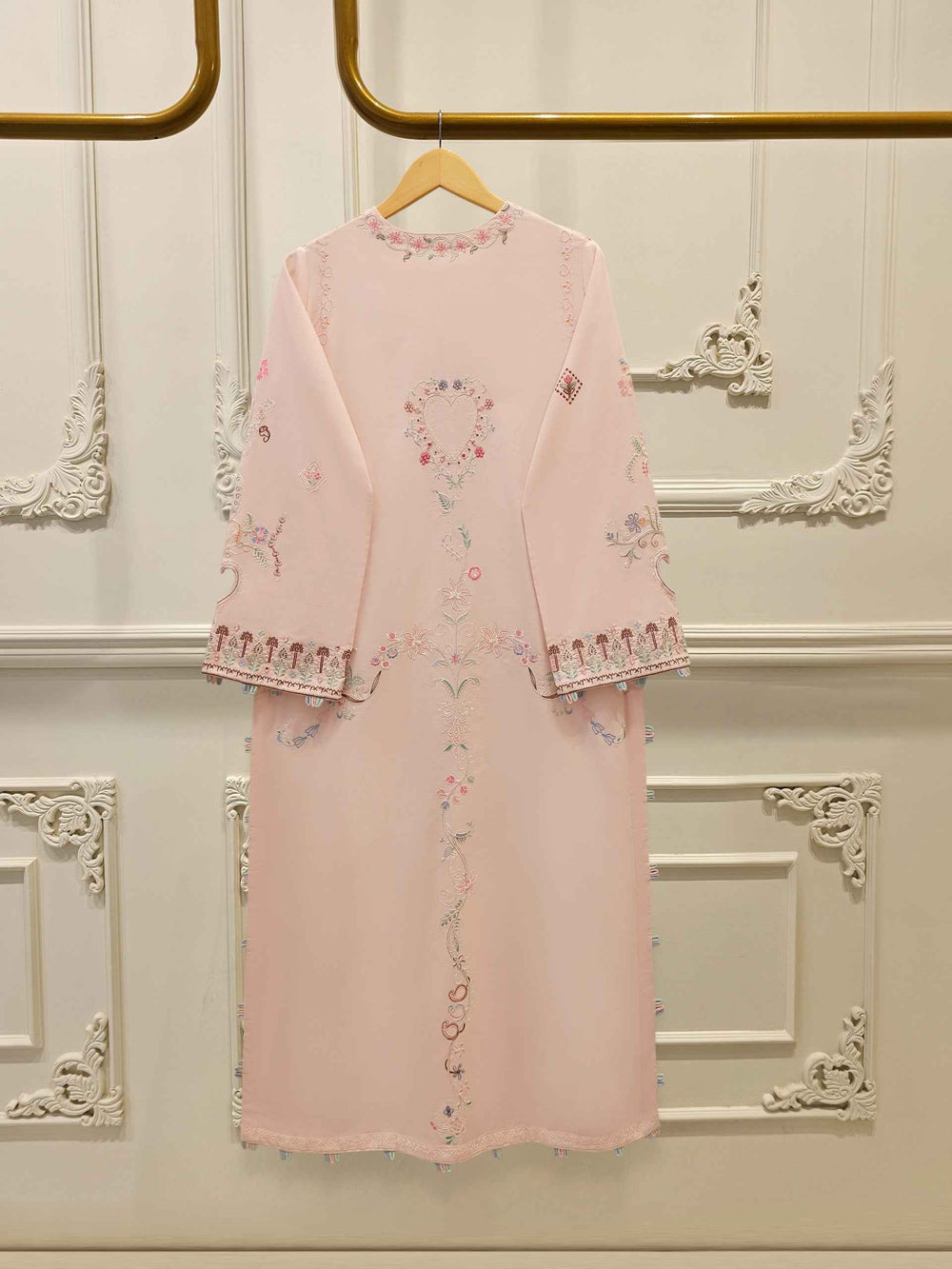 2 Piece - Embroidered Cambric Suit WS00398