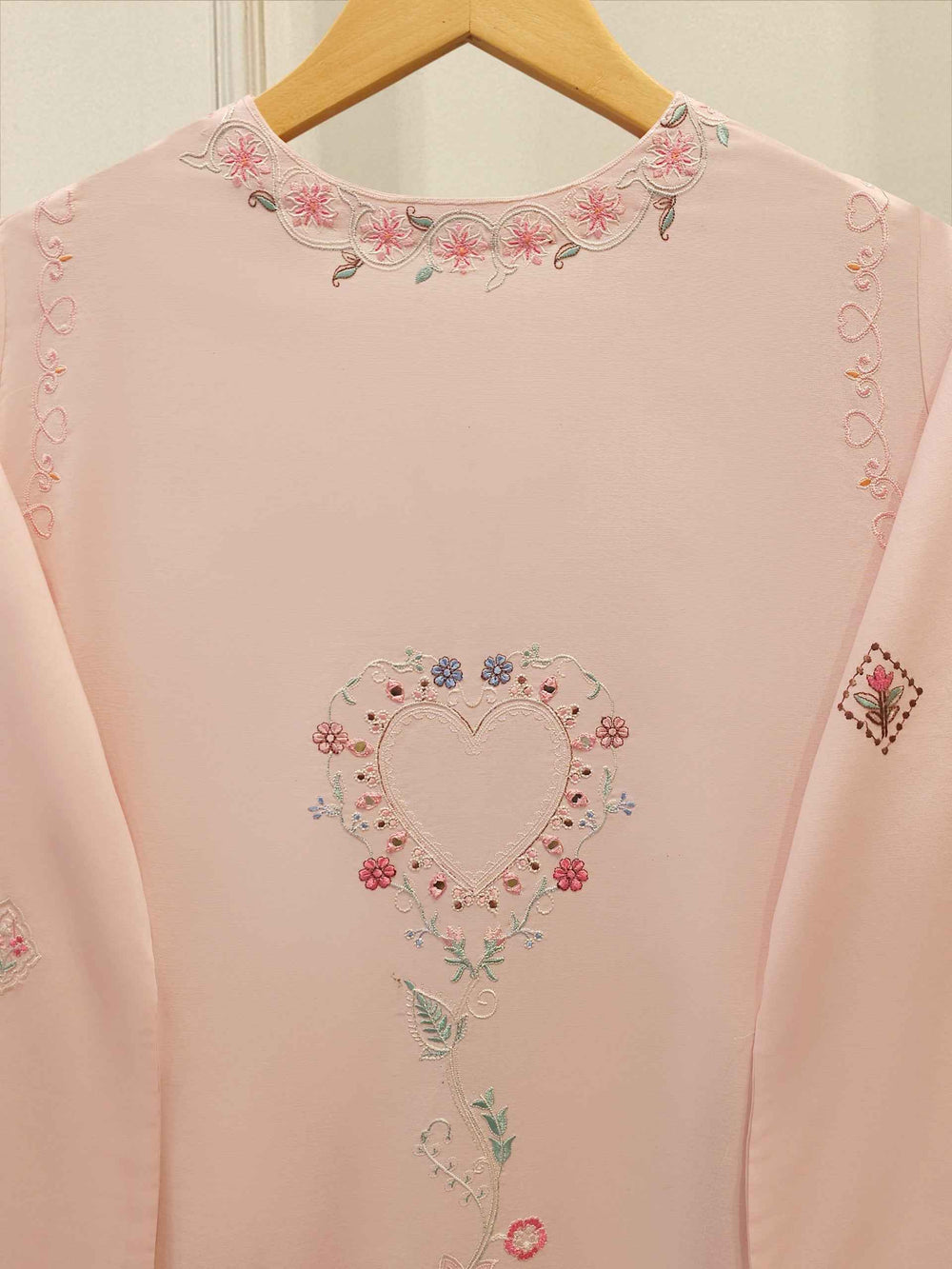 2 Piece - Embroidered Cambric Suit WS00398