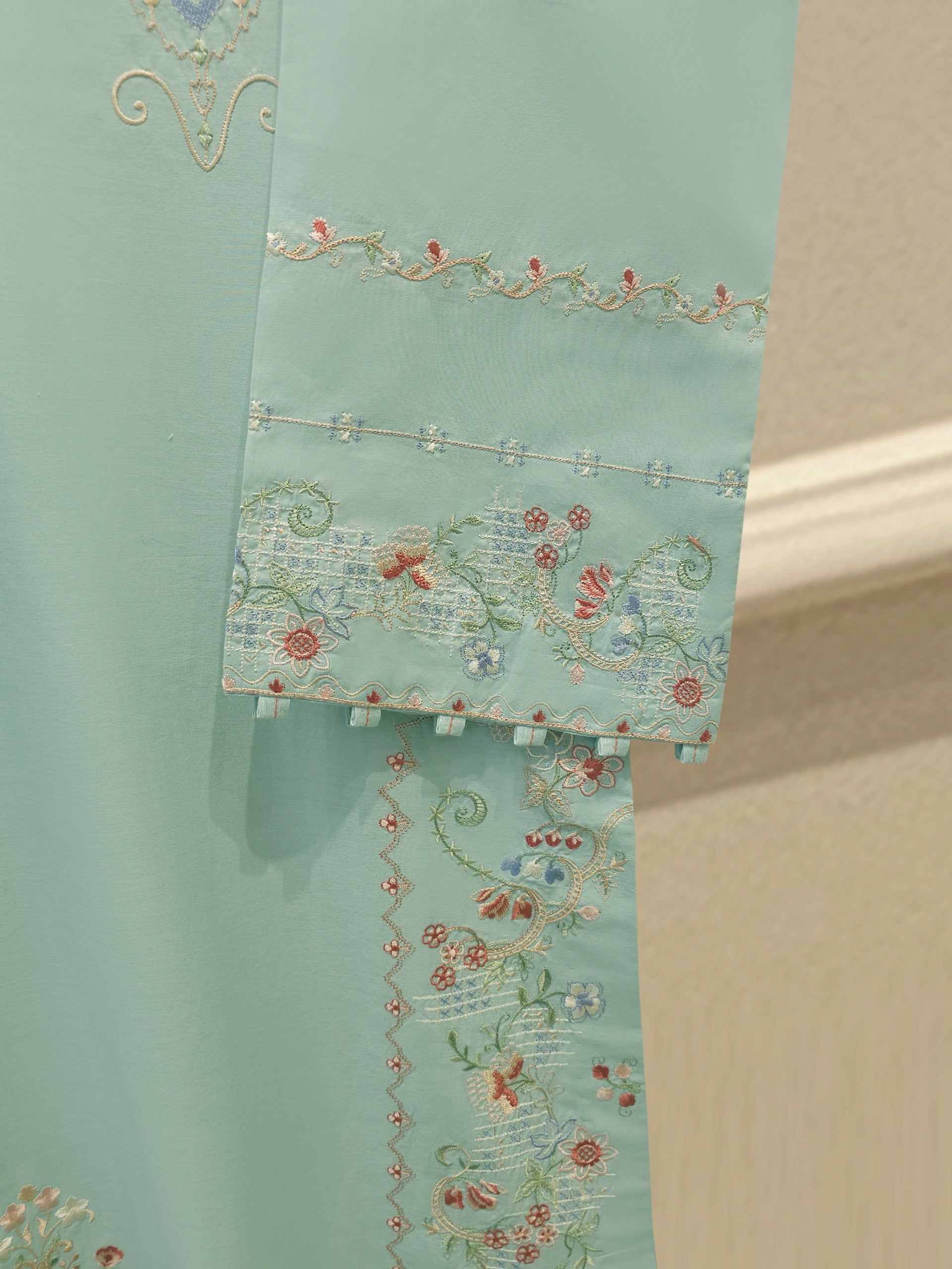 2 Piece - Embroidered Cambric Suit S115221