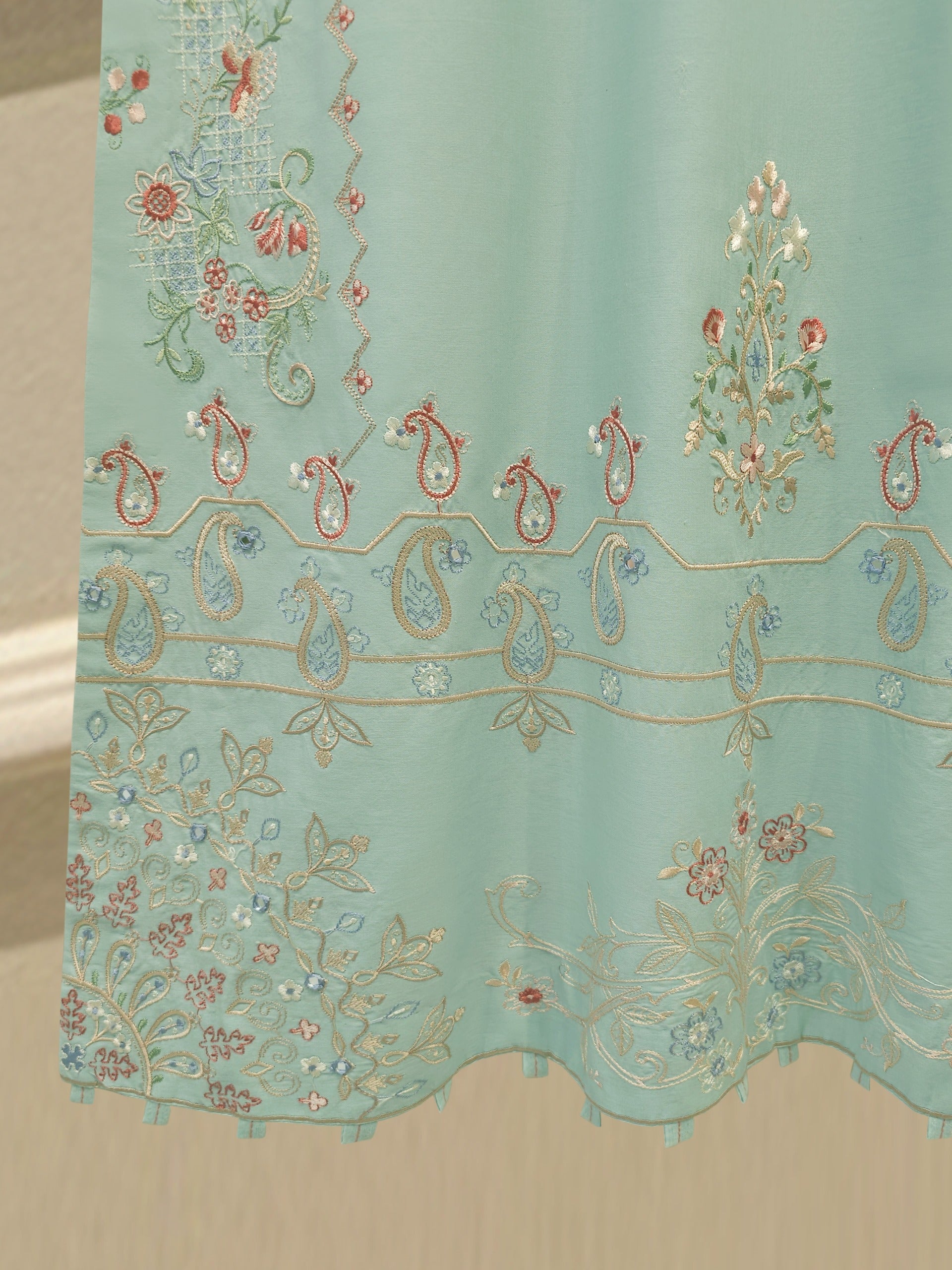 2 Piece - Embroidered Cambric Suit S115221