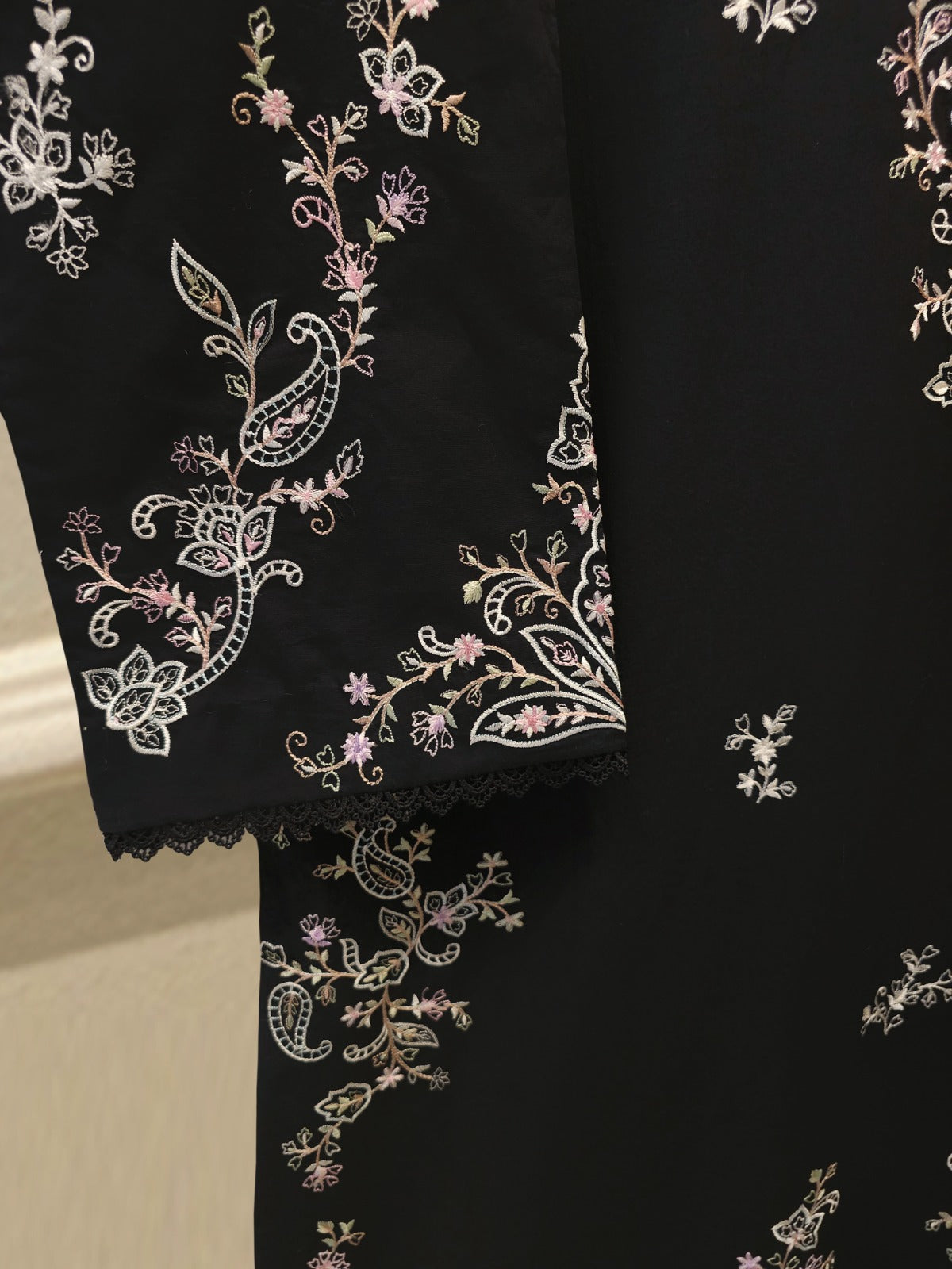 2 Piece - Embroidered Cambric Suit S115227