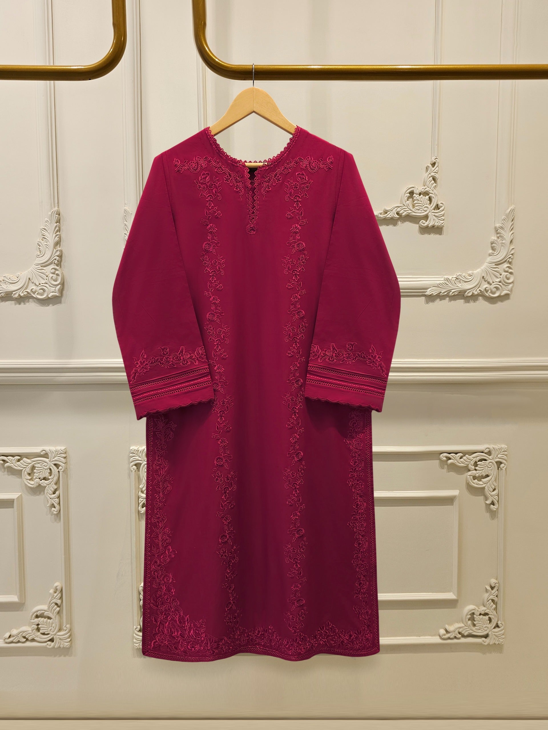 2 Piece - Embroidered Cambric Suit S115226
