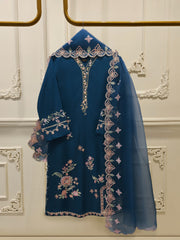 3 Piece - Pure Khaddi Silk Embroidered  Suit S115233