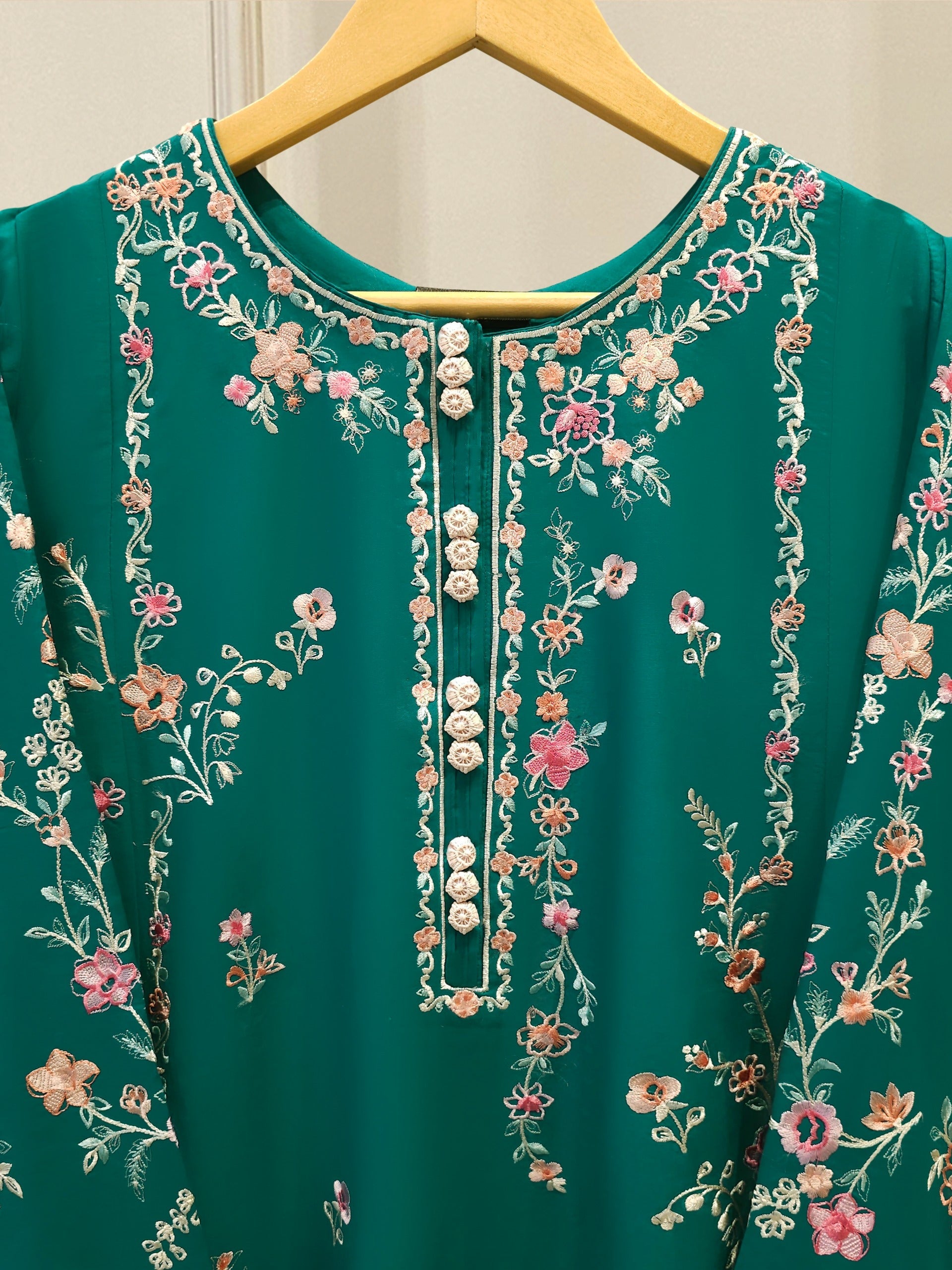 2 Piece - Embroidered Cambric Suit S115239