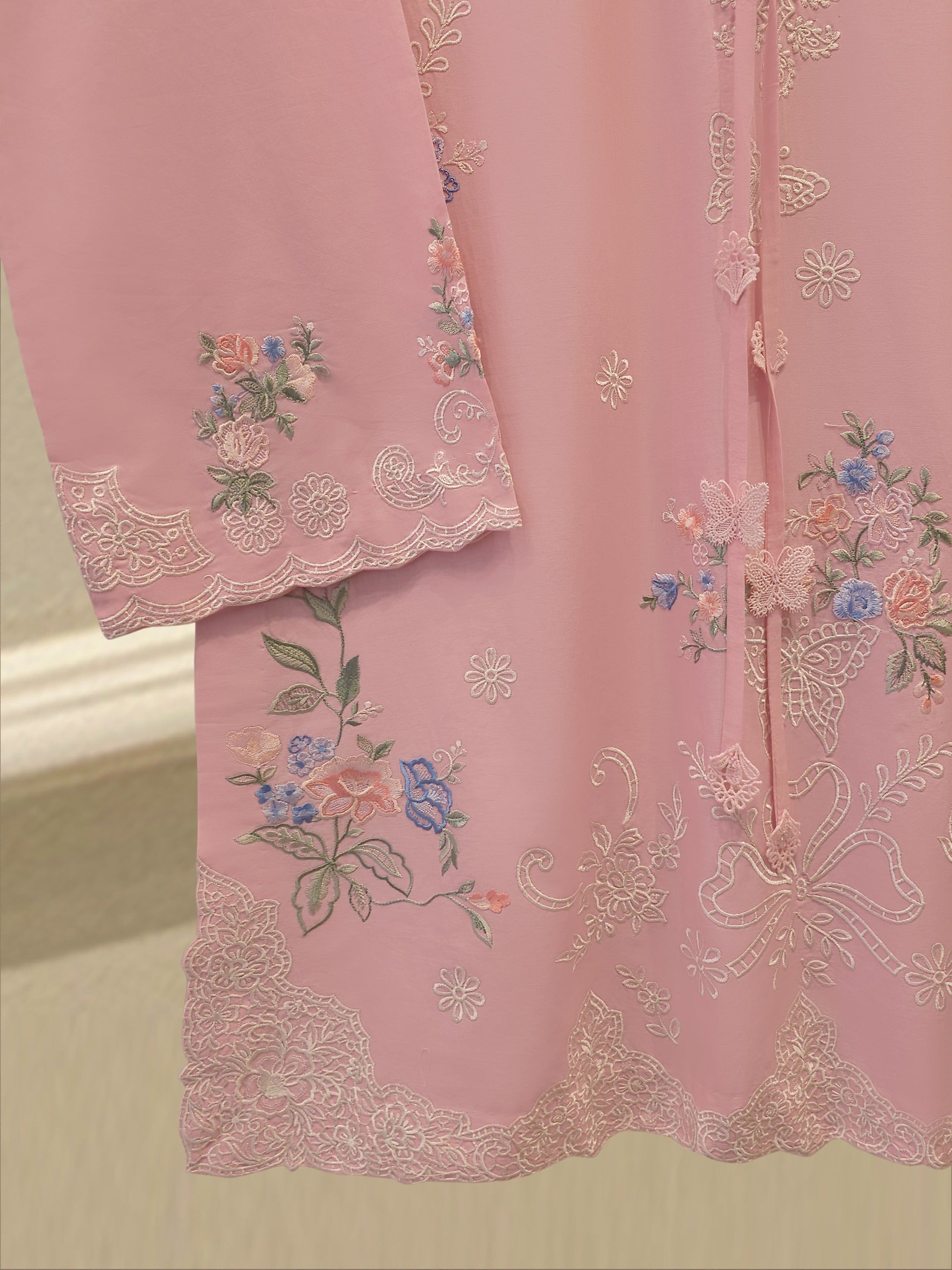 2 Piece - Embroidered Cambric Suit S115238