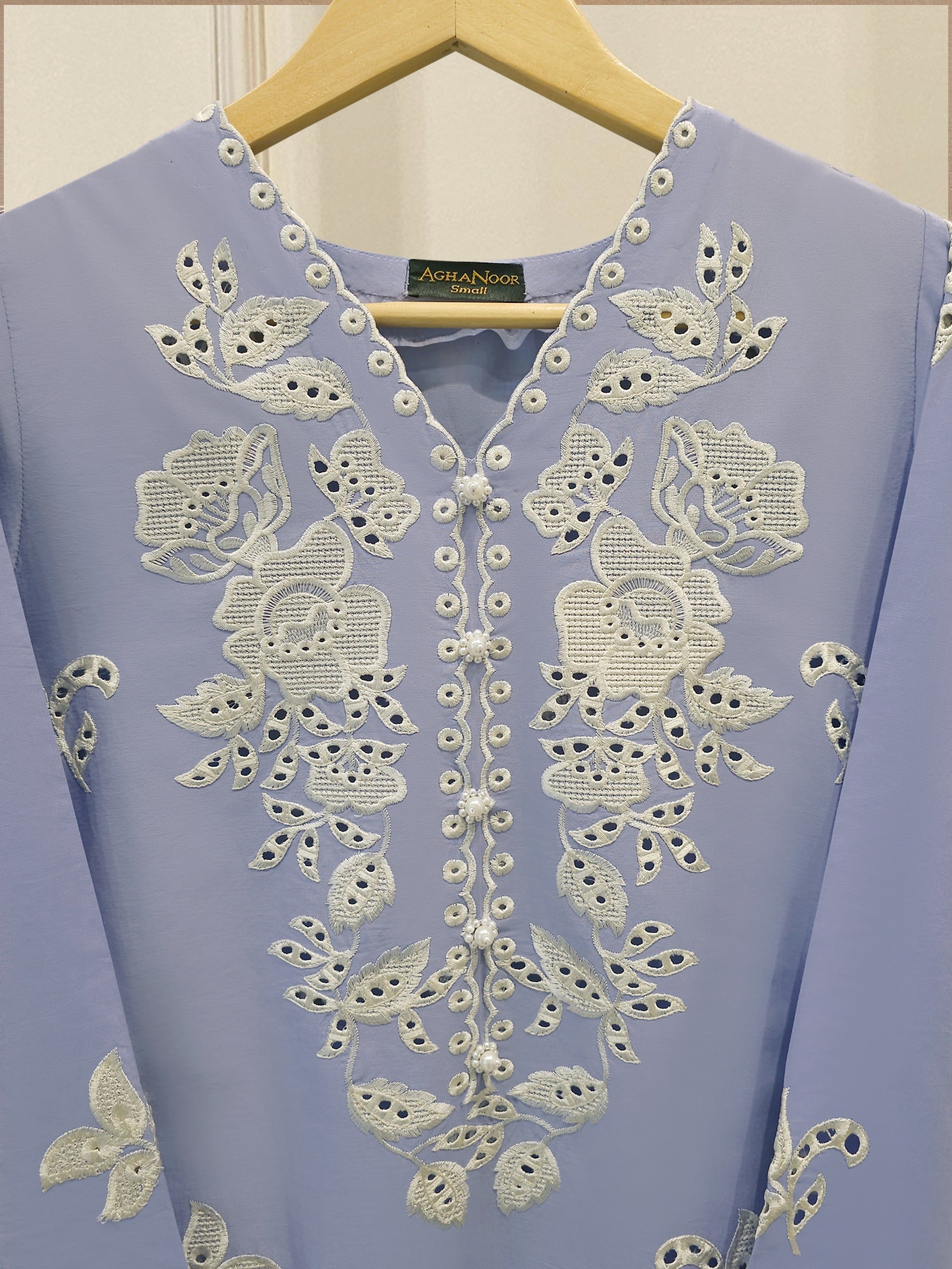 2 Piece - Embroidered Cambric Suit S115296