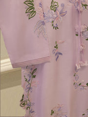 2 Piece- Pure Sheesha Silk Embroidered Suit S115311