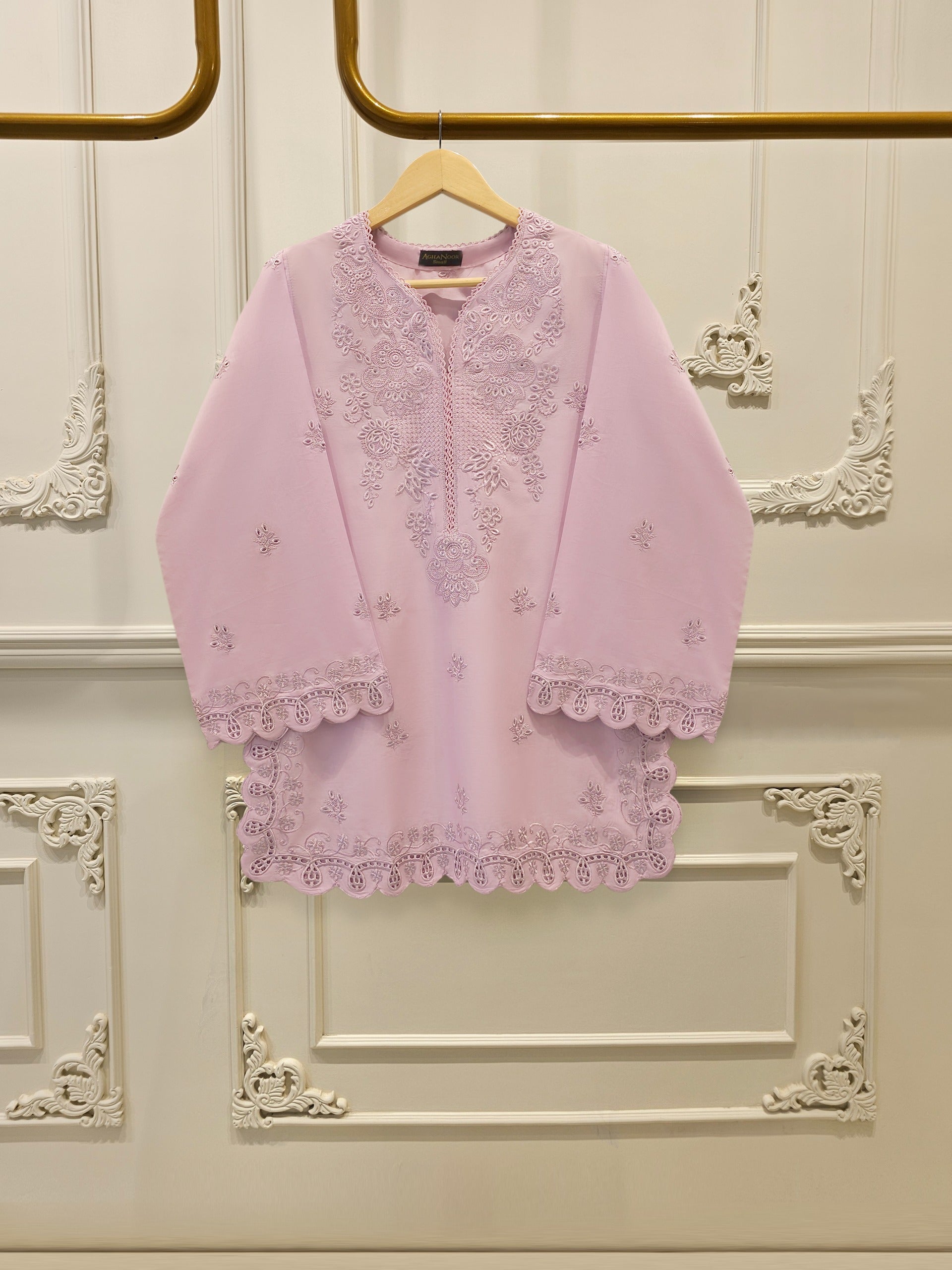2 Piece - Embroidered Cambric Suit S115335