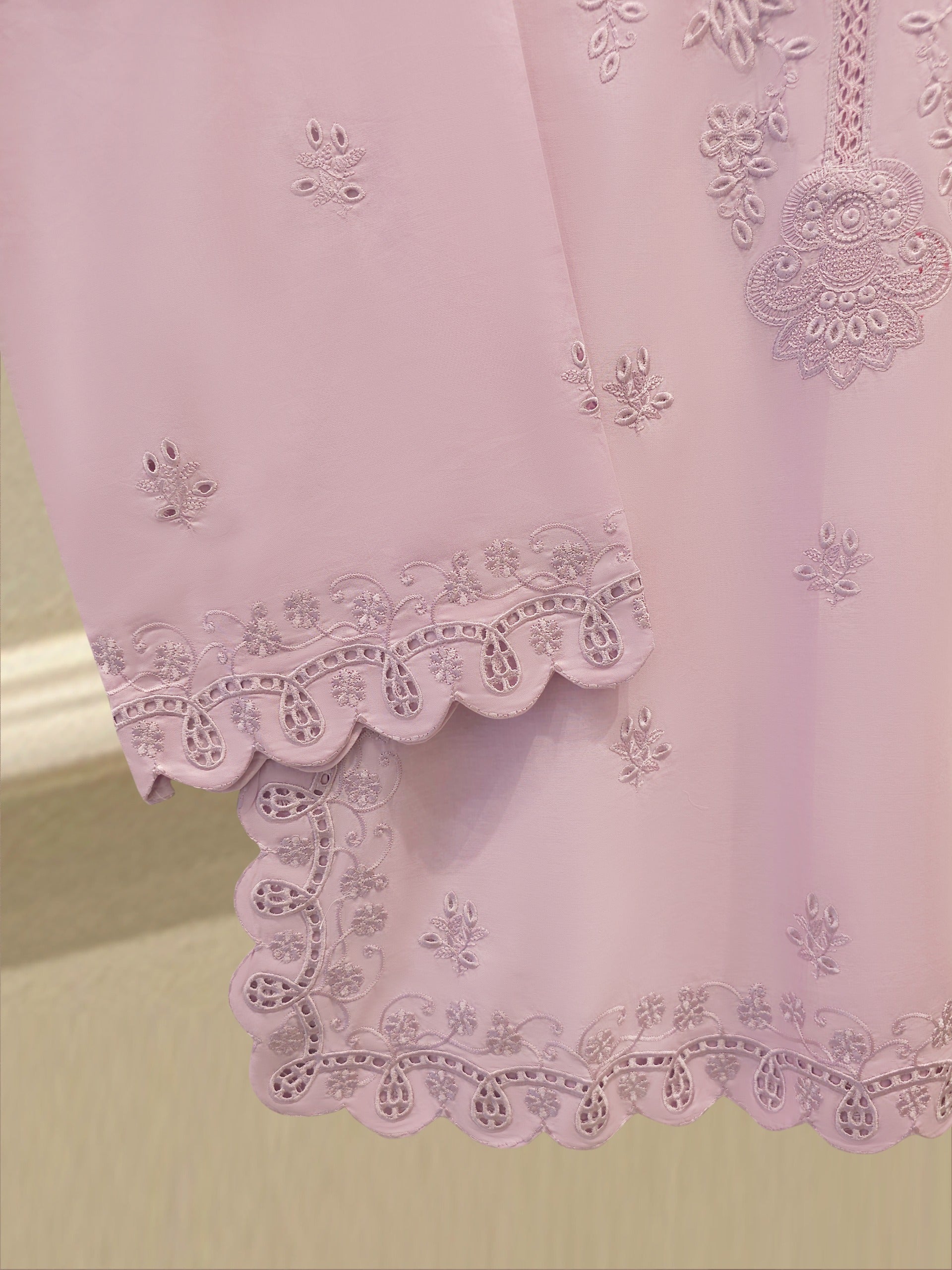 2 Piece - Embroidered Cambric Suit S115335
