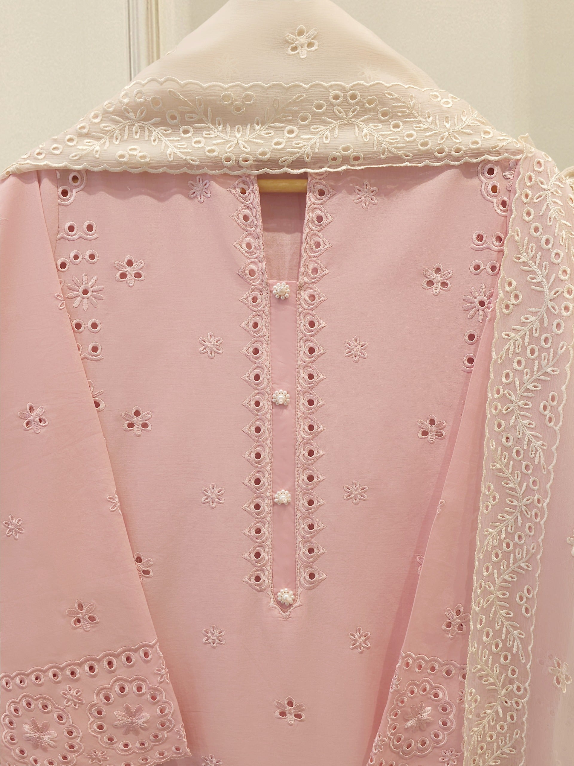 3-Piece Embroided Cambric Suit S115314