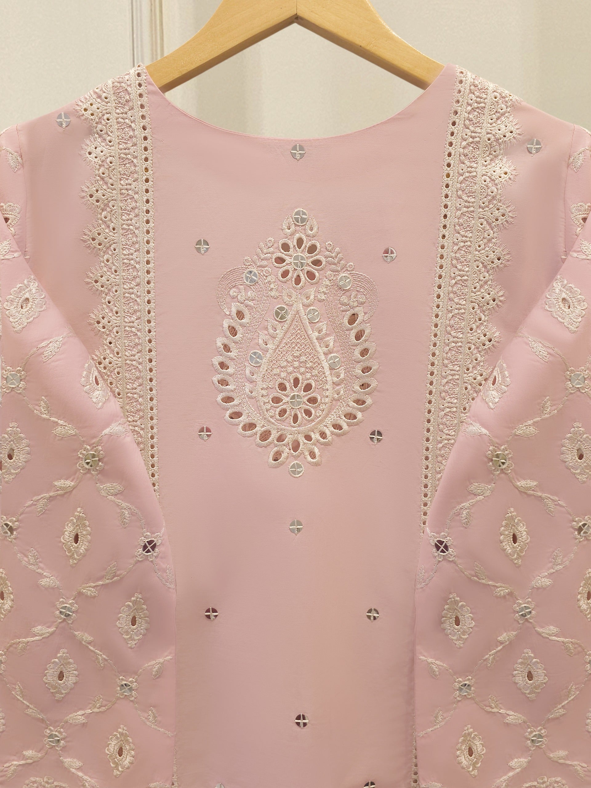 2 Piece - Embroidered Cambric Suit S115337