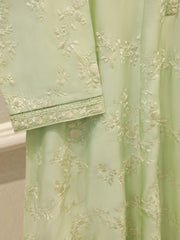 3 Piece- Pure  Sheesha Silk Embroidered Suit S115344
