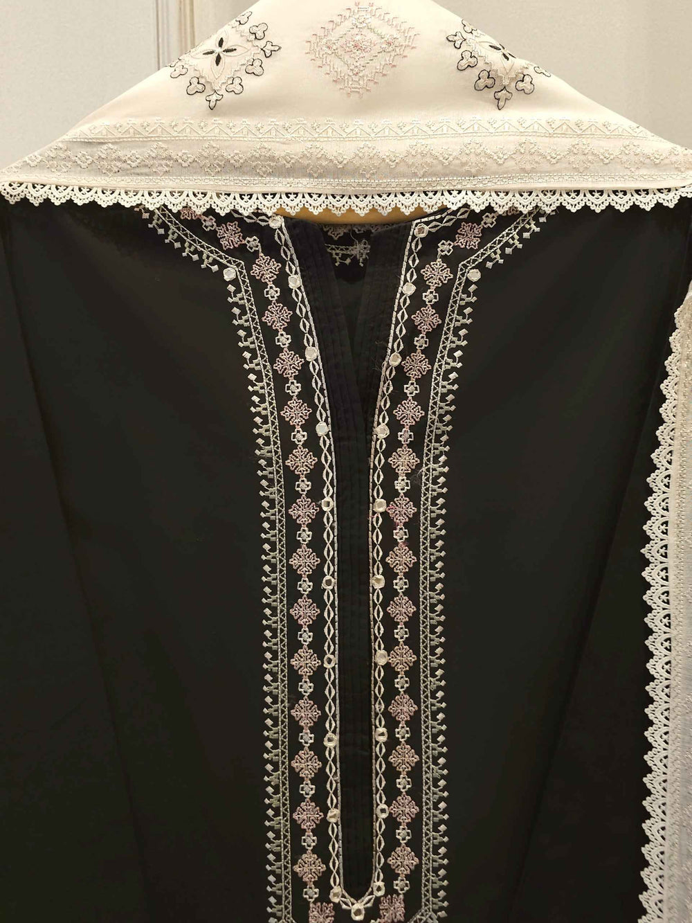 2 Piece - Embroidered Cambric Suit S115370