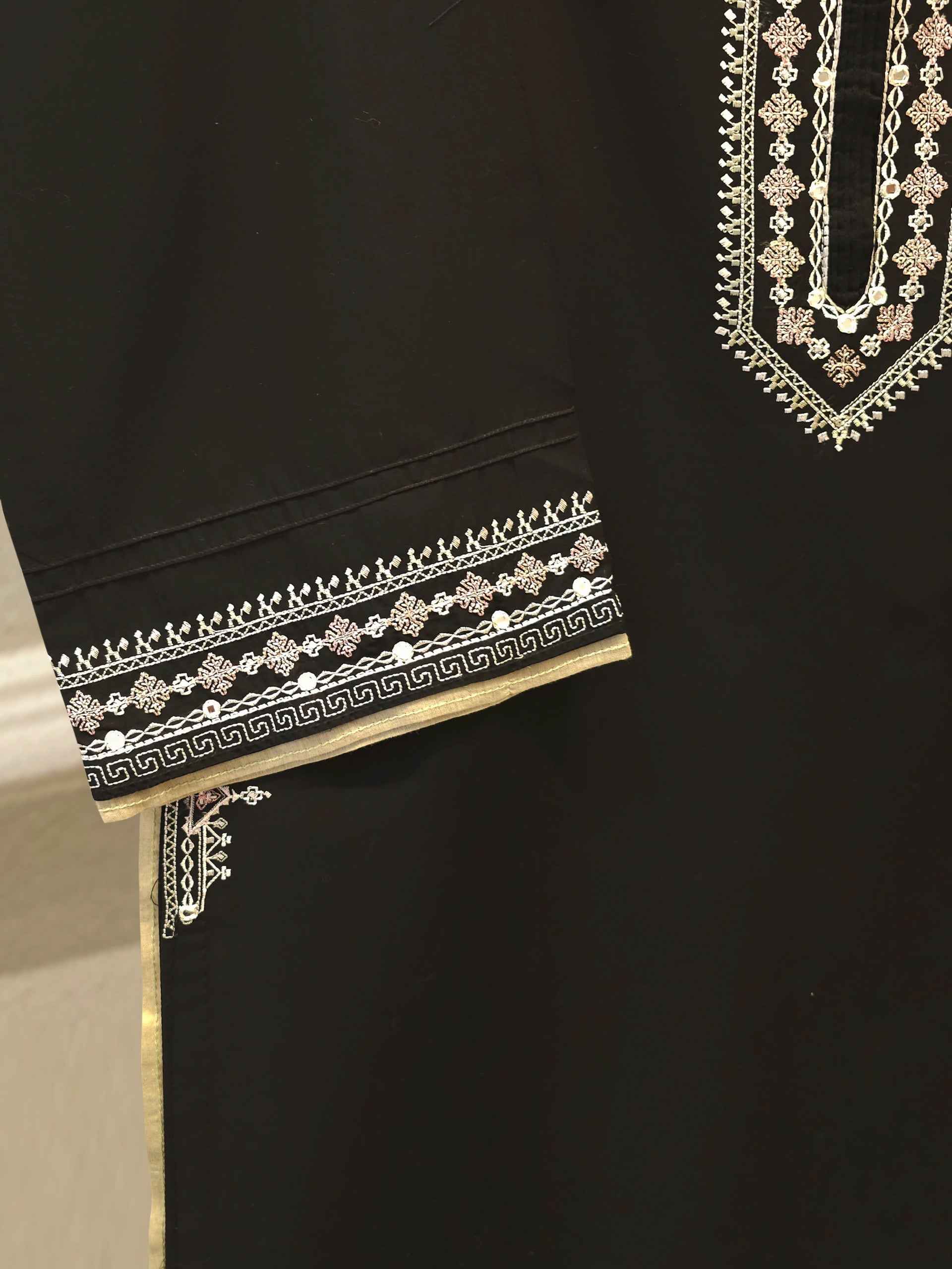 2 Piece - Embroidered Cambric Suit S115370