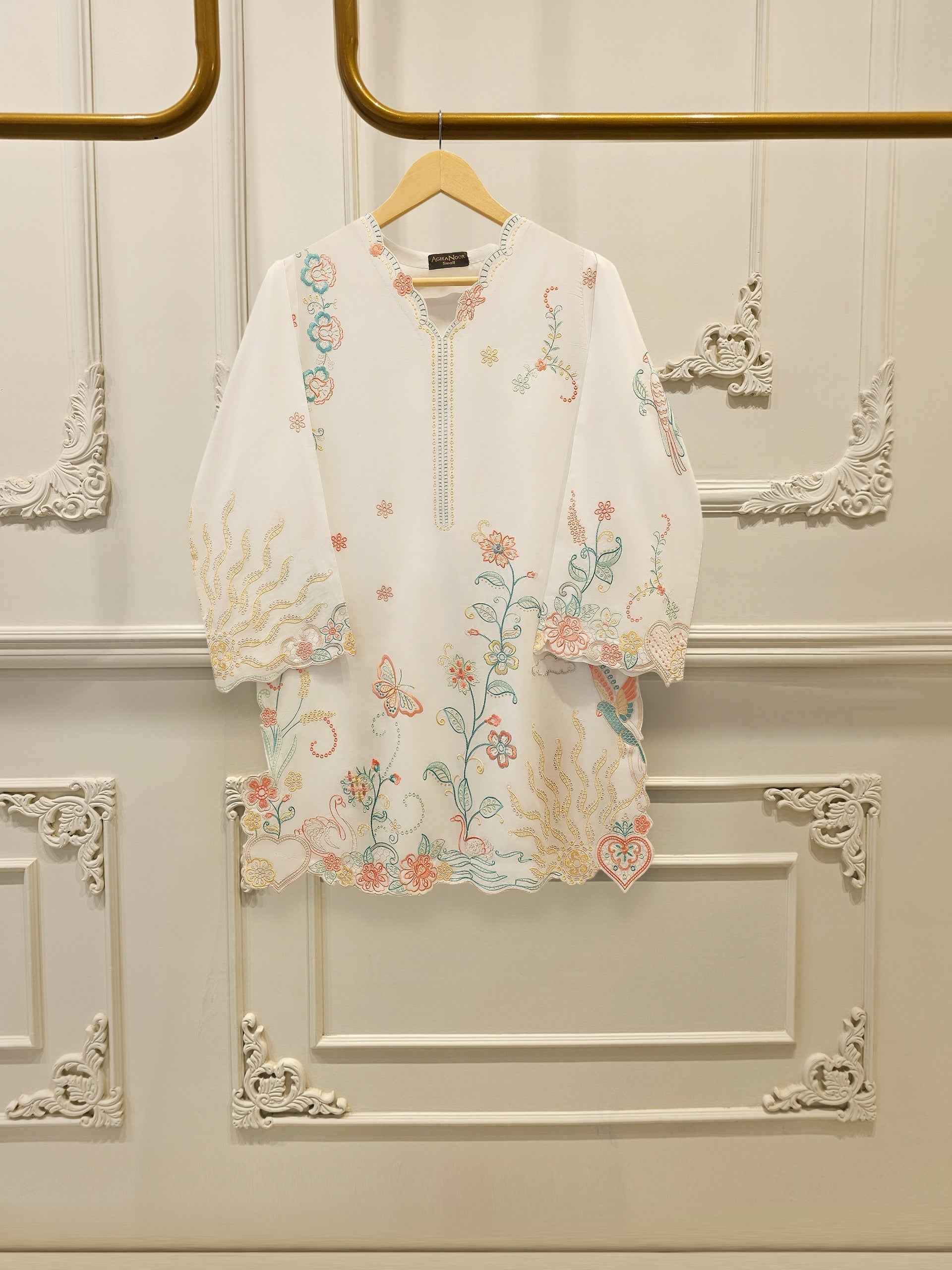 2 Piece - Embroidered Cambric Suit S115380